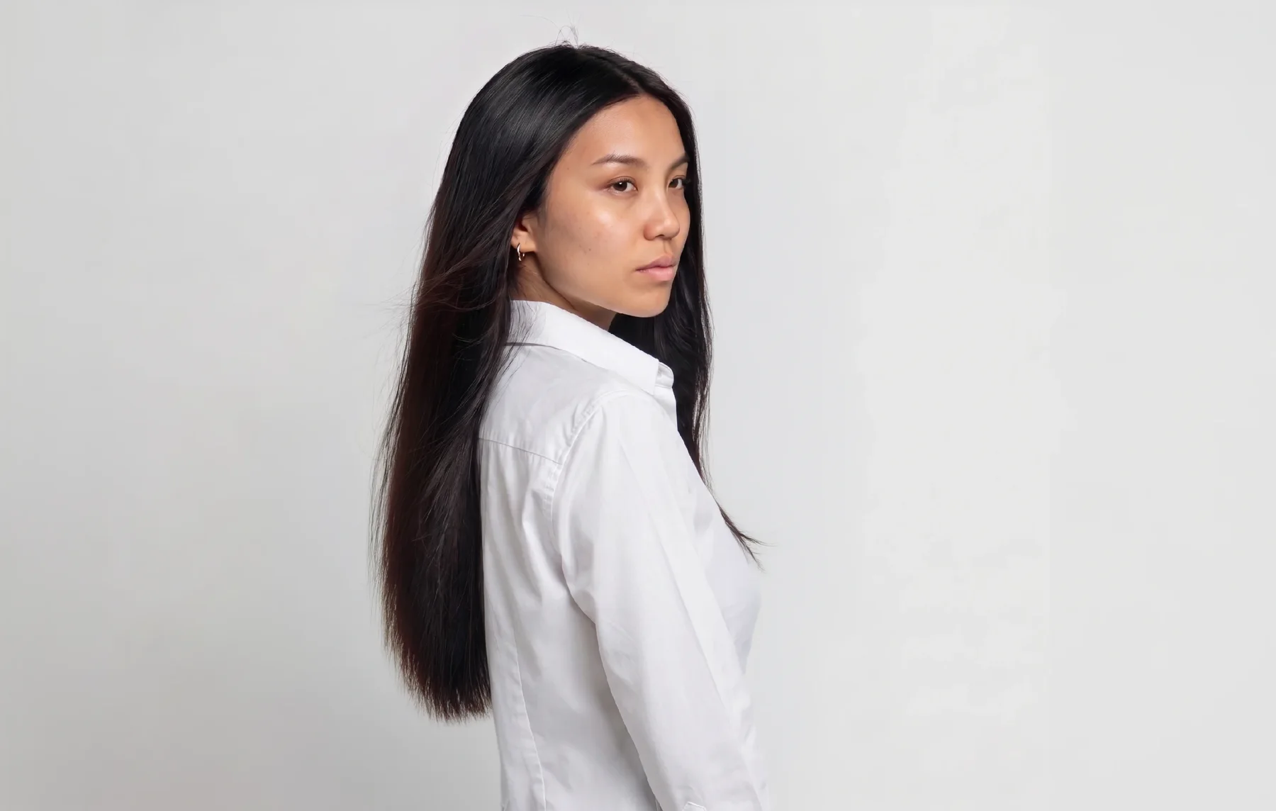 Retrato de una modelo creada como digital twin